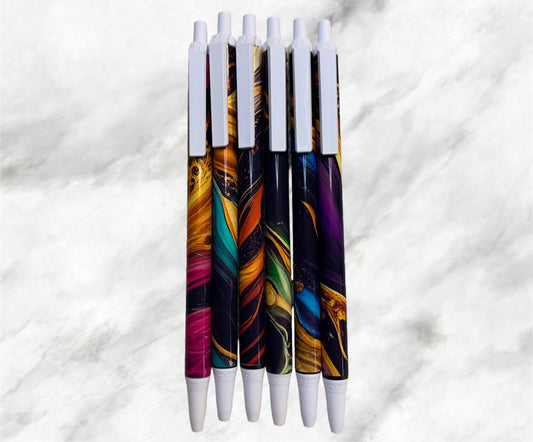 Smooth Marble Wrapped Pen Set