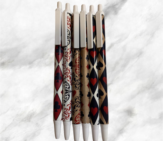 Queen of Hearts Wrapped Pen Set